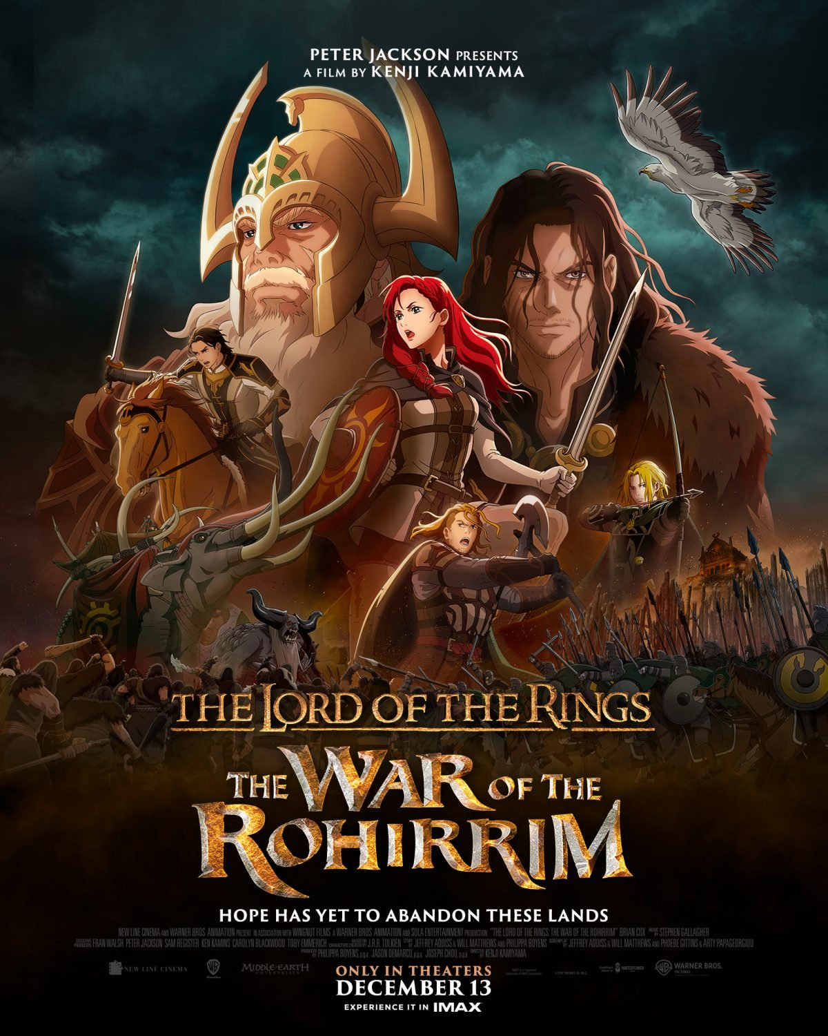 the lord of the rings the war of the rohirrim new art poster full